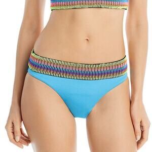 Peixoto Zoni embroidered bikini bottom blue - large